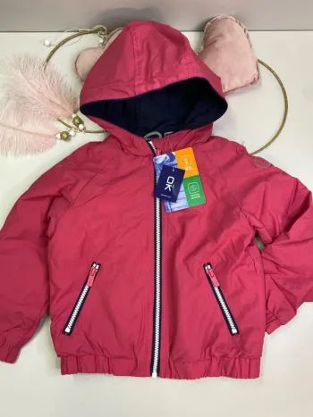 Blouson fille - capuche - rose - neuf - Okaïdi - Taille 4 ans