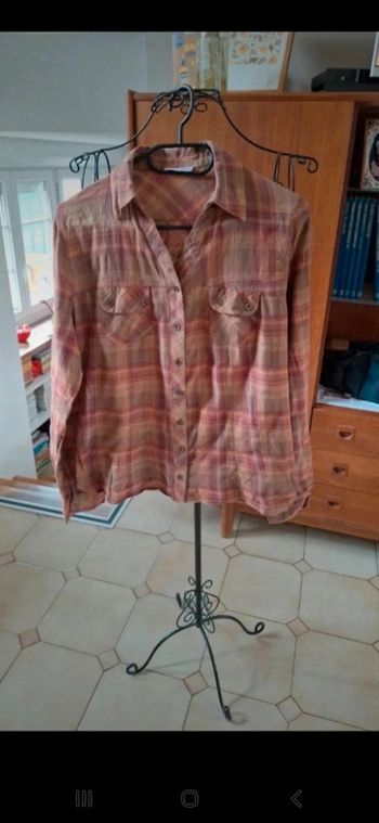 Chemise manches longues à carreaux cache cache taille M-L 👻
