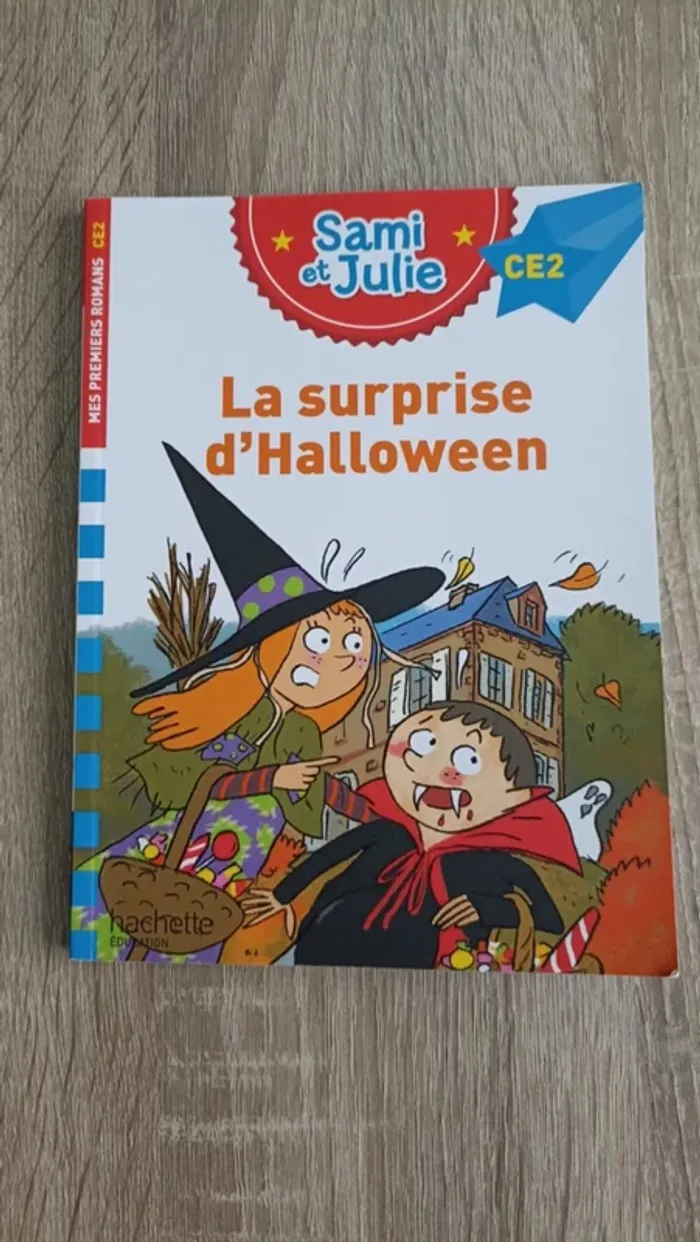 livre enfant Sami et Julie CE2 La surprise d'Halloween