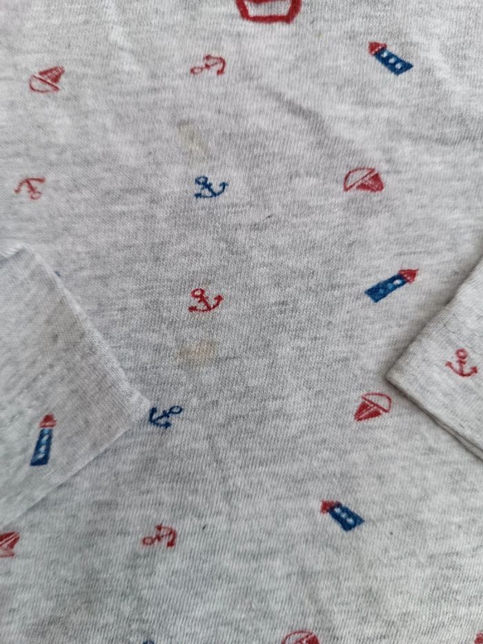 🔸T-shirt Gris Moussaillon – Mots d'Enfants 3 Ans🔸 - photo numéro 2