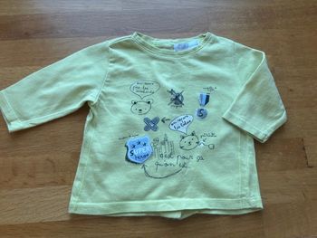 T-shirt ML Kitchoun 1 mois garçon