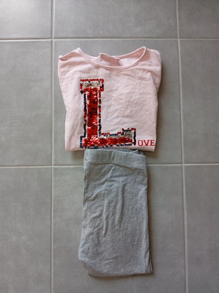 Legging et tshirt