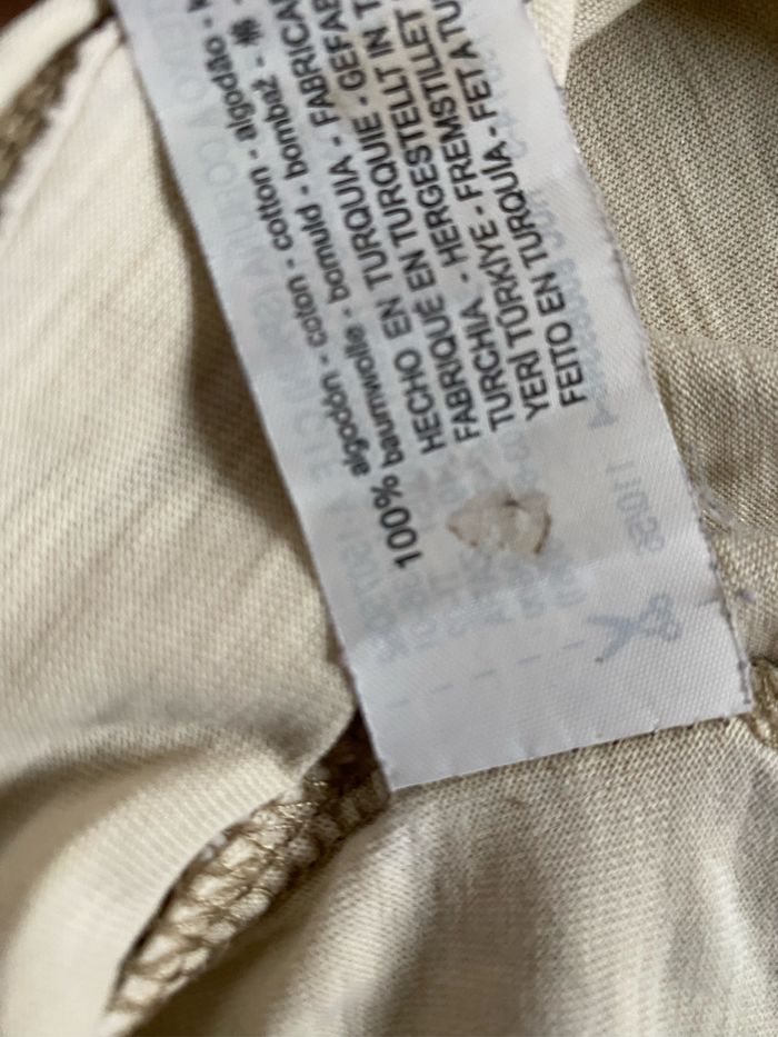 Très beau T-shirt beige coutures marron 4-5 ans Zara - photo numéro 5