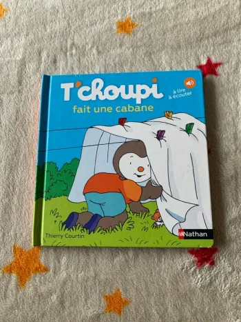 T’choupi fait une cabane à lire à écouter Très bon état