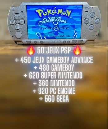 Psp + 50 jeux + 3300 jeux rétro ( craquer , crack , crackée, cracker , craquer , hack, hackée, ultime, jailbreak)