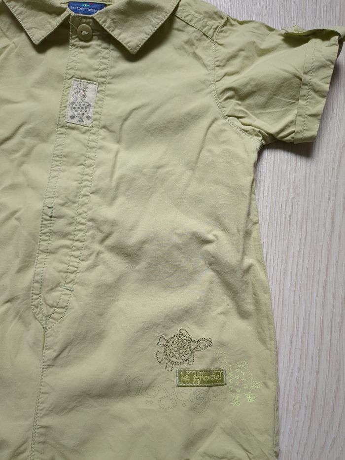 Combishort verte Sergent Major 9 mois - photo numéro 5