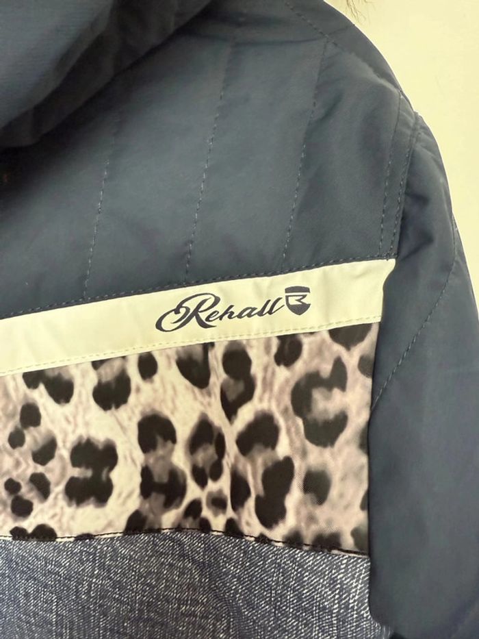 Veste Rehall et ski bleue et léopard comme neuve taille S - photo numéro 5