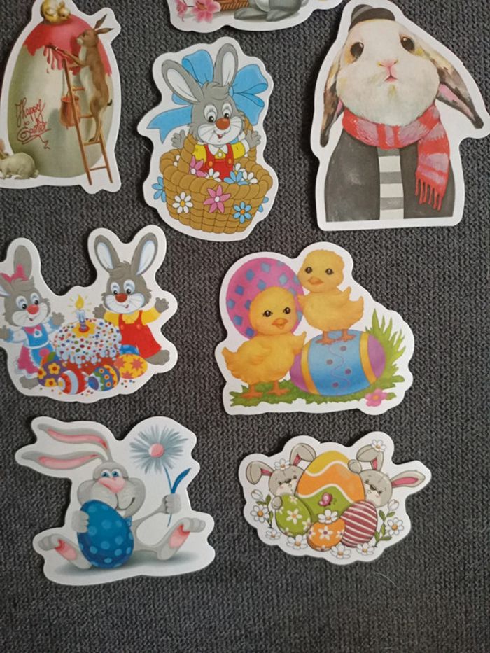 Autocollants de Pâques oeufs et lapins - photo numéro 7