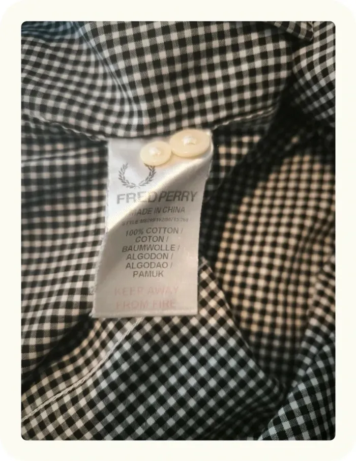 Chemise manches longues homme Fred Perry Taille S 36 - photo numéro 6