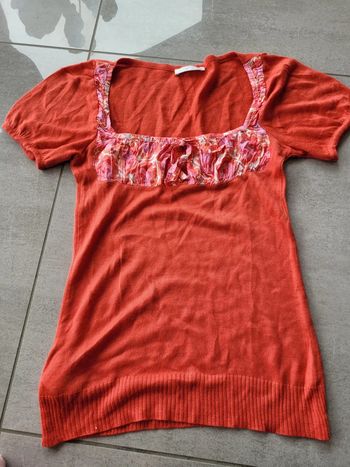 T shirt bi matiere taille 1