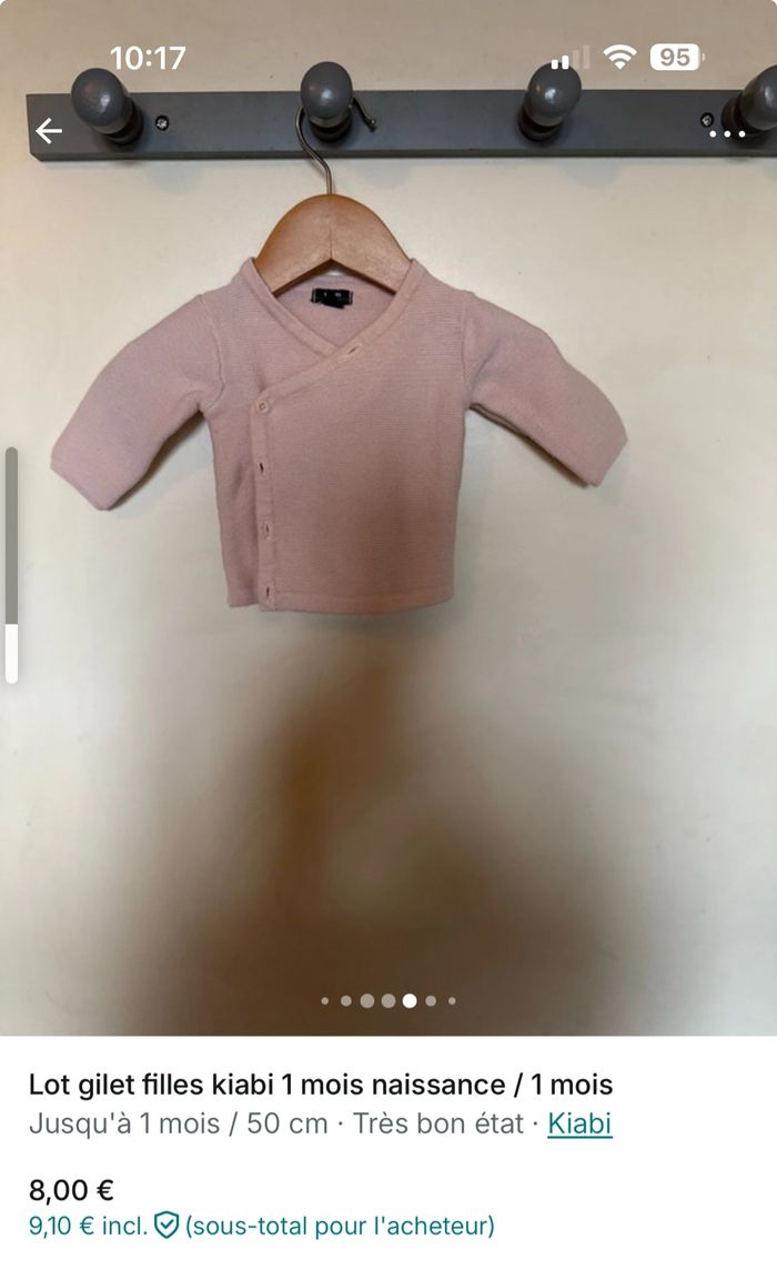 Lot cardigan bébé fille kiabi - photo numéro 8