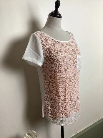 Blouse rose et blanche Lucy&Co 36