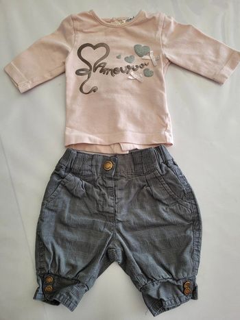 Ensemble fille 1 mois