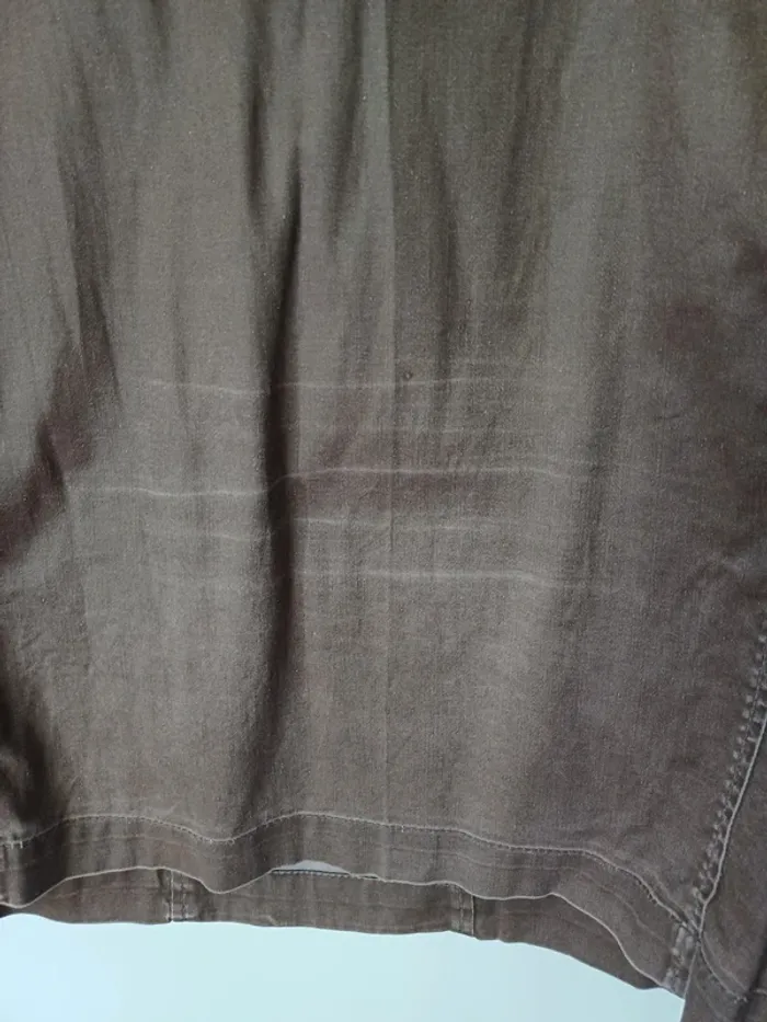 Robe ikks tissu enduit marron - photo numéro 4