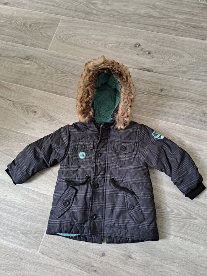 Blouson hiver peluche 9M Vertbaudet - TBE