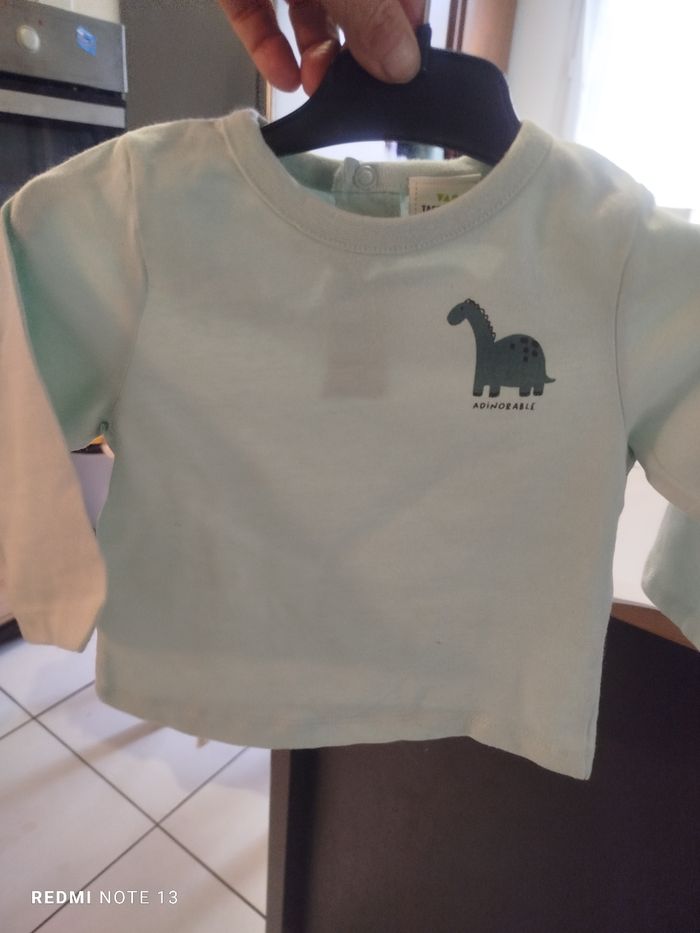 #kytie6moisgarcon. 3 Tee shirt manches longues taille 6 mois - photo numéro 9