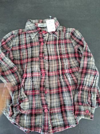 chemisier vichy 4 ans