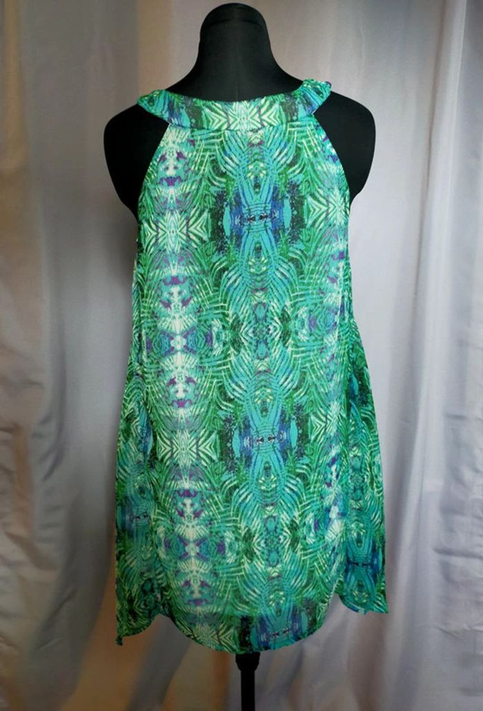 Robe courte fluide imprimée vert – G Art by Gémo – T. 42 - photo numéro 3
