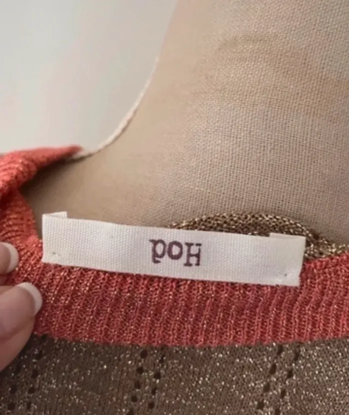 Hod pull doré, pailletée, femme, taille L/40 - photo numéro 5