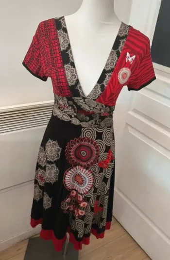 Desigual robe imprimée femme, taille S/36