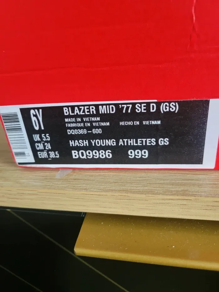 Nike Blazer GS T38,5 100% Authentique - photo numéro 9
