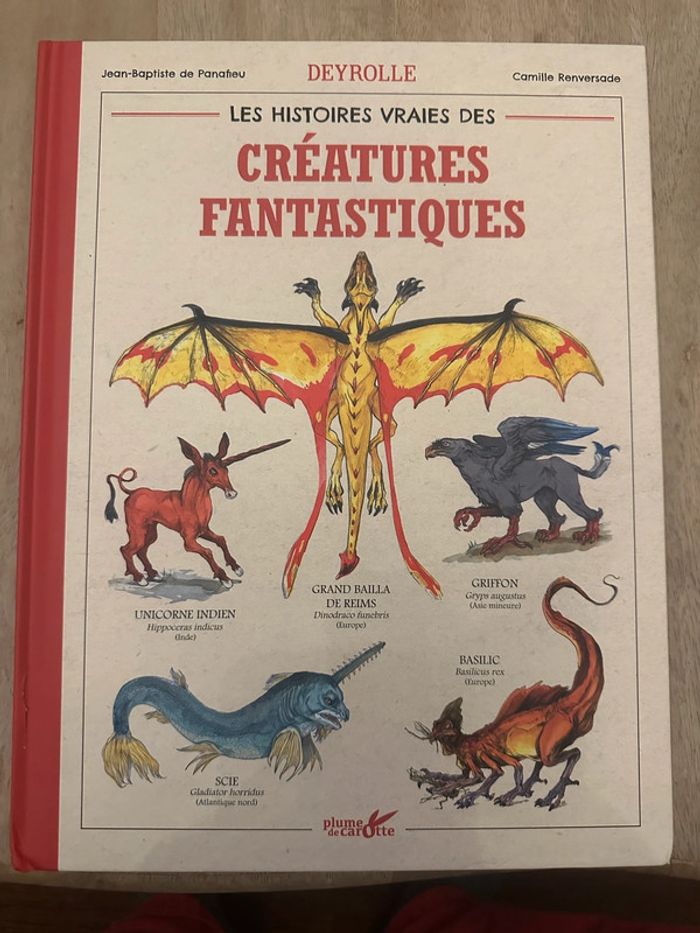 Deyrolle Les Histoires vraies des Créatures Fantastiques Plume de Carotte