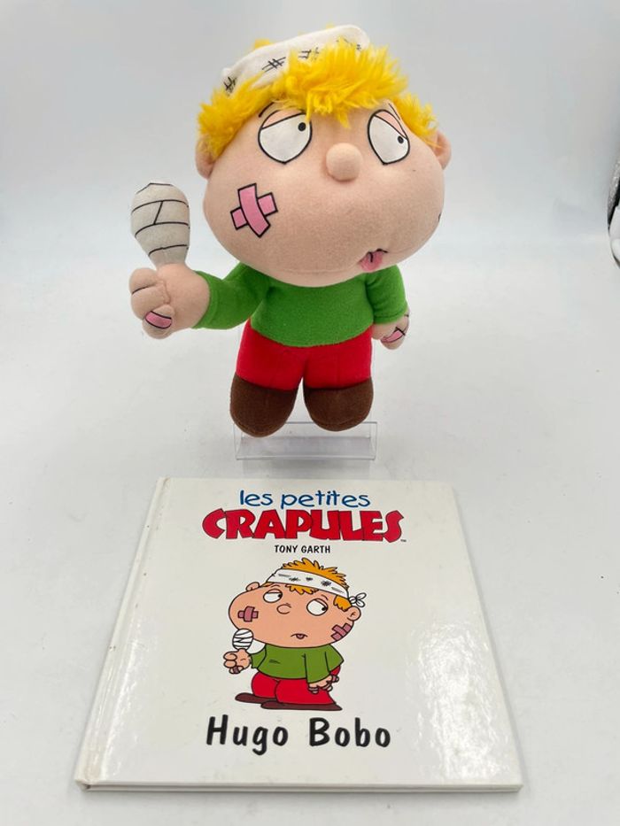 Livre + peluche les petites crapules Hugo Bobo