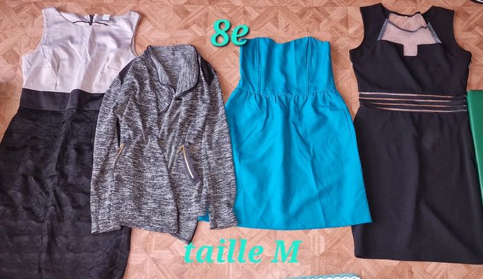 Lot 3robe 1gilet taille m