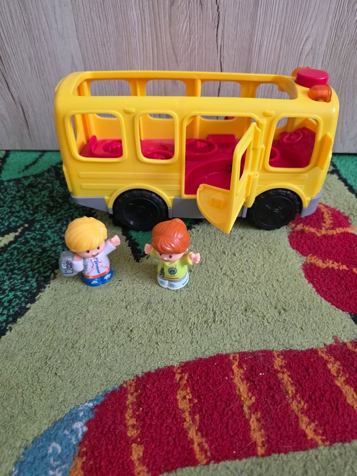 BUS SCOLAIRE FISHER PRICE LITTLE PEOPLE AVEC 2 FIGURINES - photo numéro 5