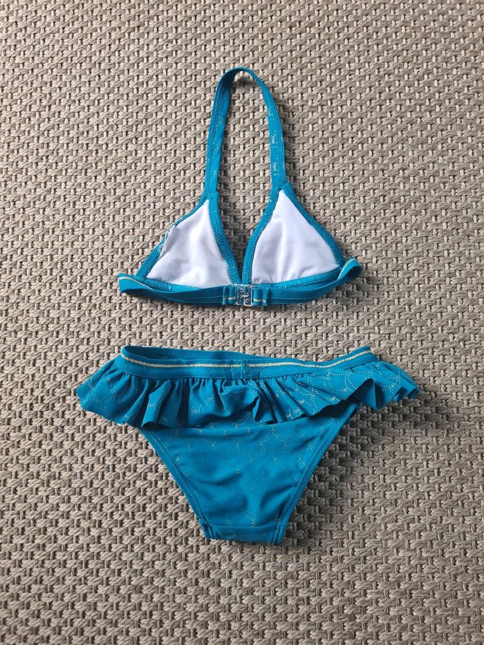 Maillot de bain 2 pièces turquoise - 3 ans - photo numéro 6