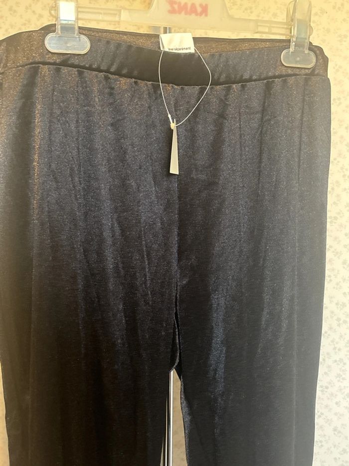 Leggings noir pailletée taille 48neuf avec étiquette - photo numéro 2