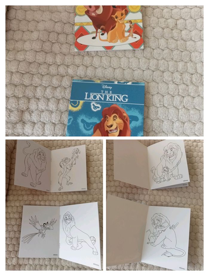 2 petit Livre de coloriage le Roi lion