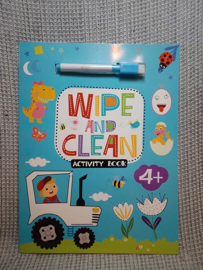 Livre ardoise activités "écrit et efface" / 4 ans +