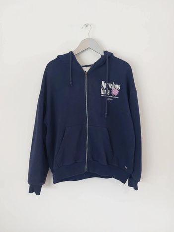 Sweat à capuche zippé bleu marine Pacific Republic Marvelous Girls Teen S/M femme