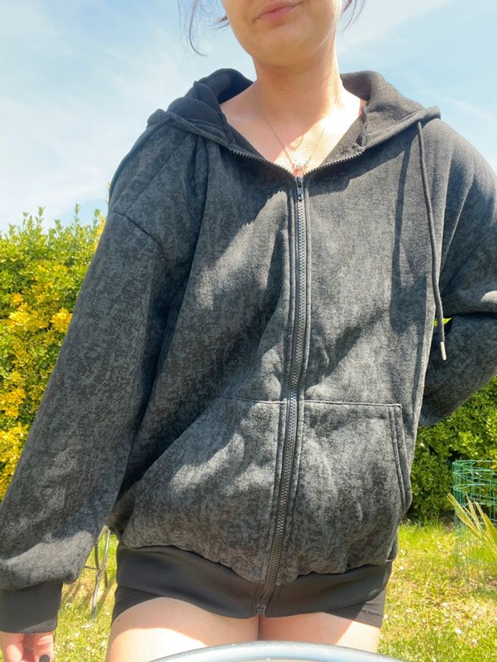 Pull gris foncé Shein 2XL