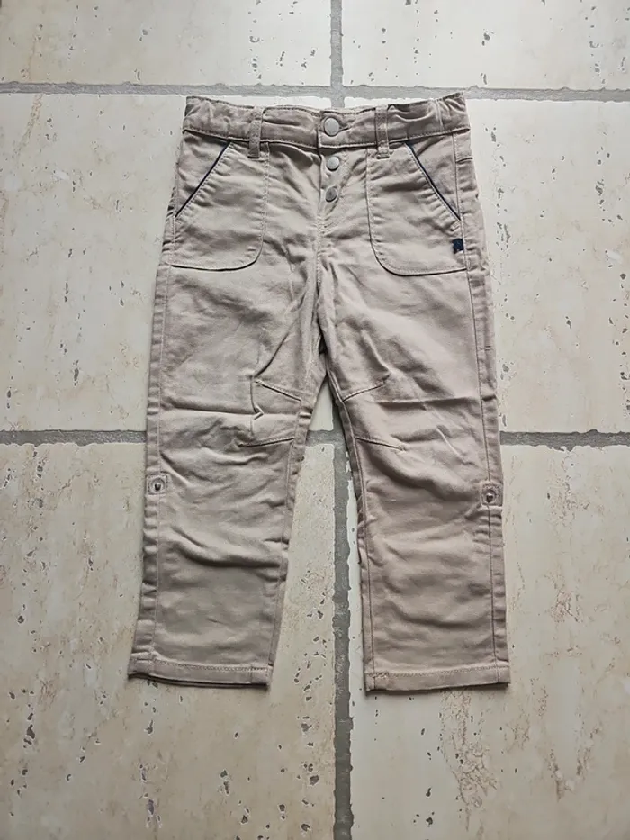Pantalon chino beige - Obaïbi - 23 mois/86 cm