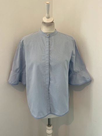 Chemisier bleu rayé Maje S