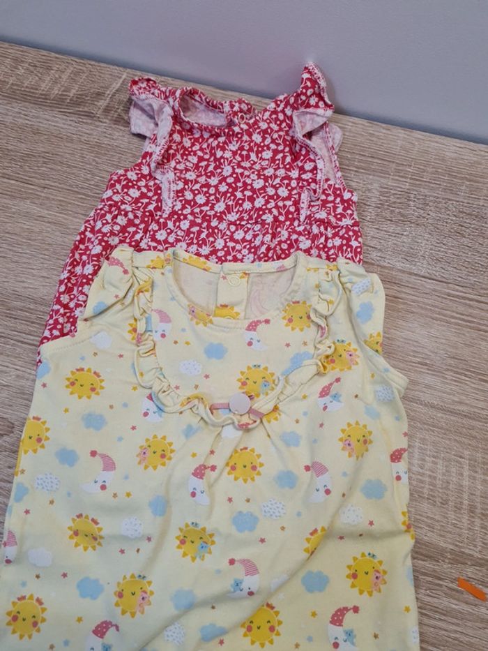 Lot 2 tuniques 3 mois fille sergent major et kiabi