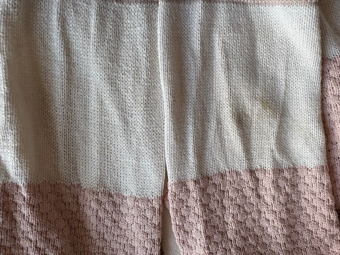 Gilet léger dégradé écru/brun/rose (6-8ans) - photo numéro 4