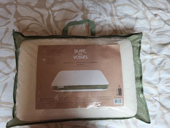 Oreiller à mémoire de forme Blanc Des Vosges