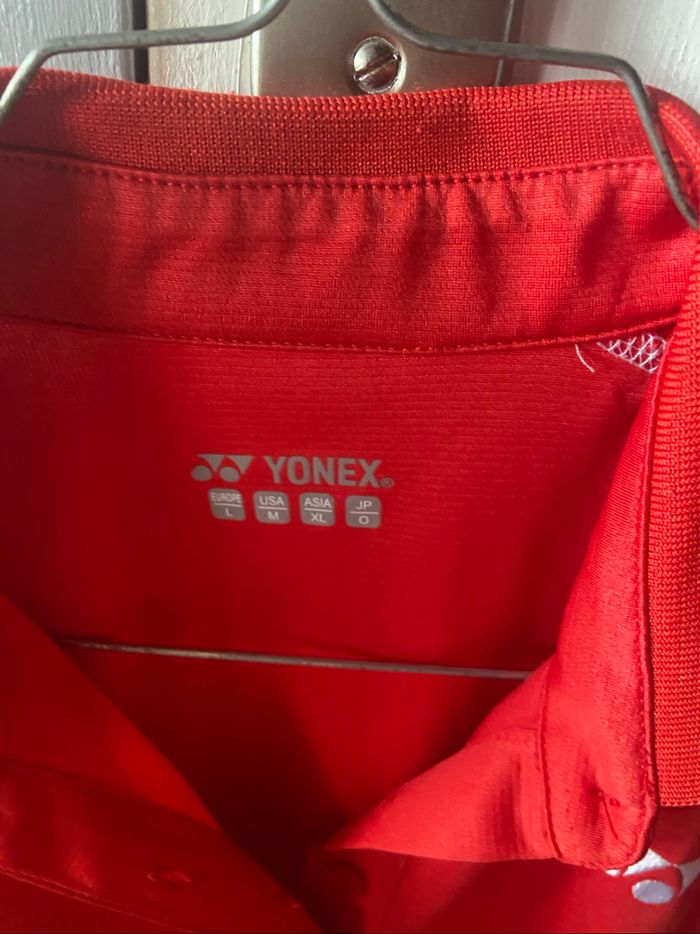 Polo rouge femme Yonex Taille L - photo numéro 2