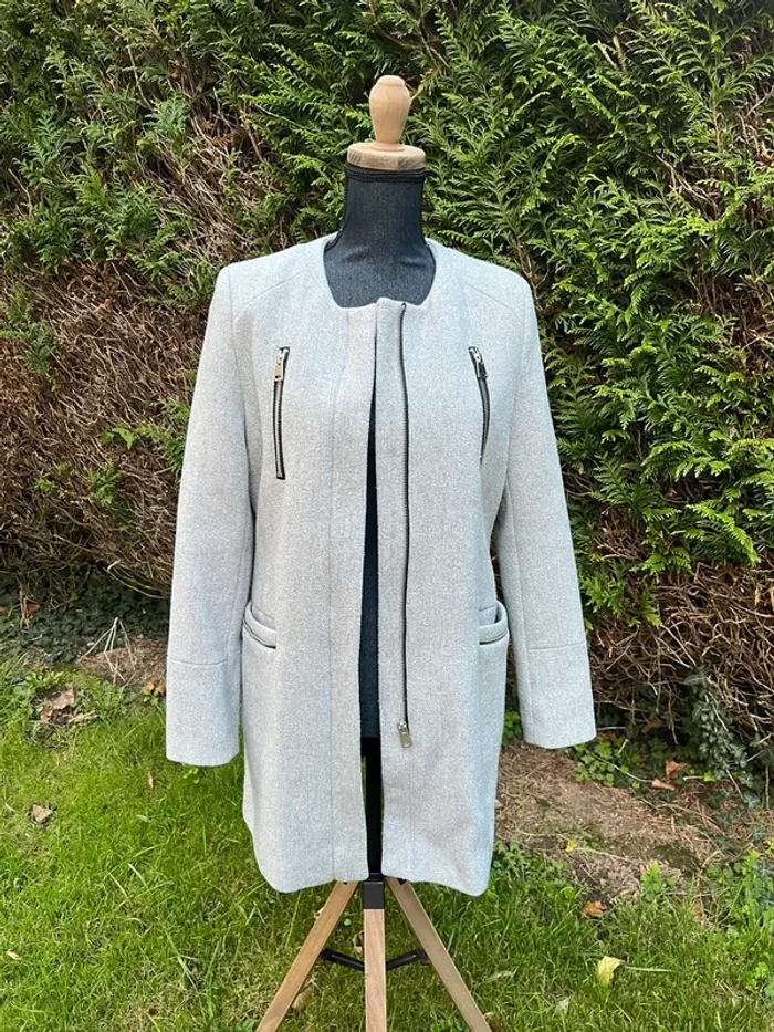 Veste - manteau - gris - Pimkie - taille 36 - photo numéro 9