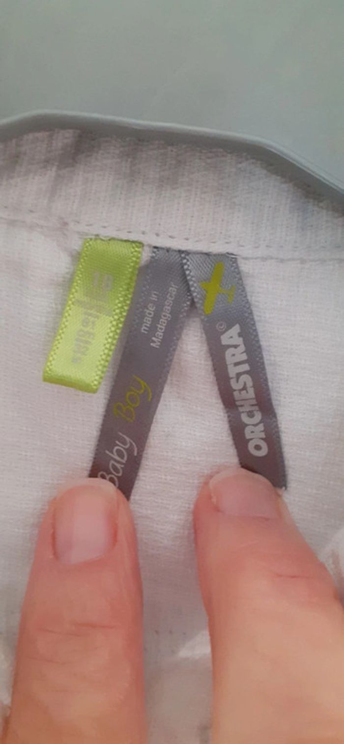 Chemise blanche Orchestra 12/18 mois - photo numéro 3