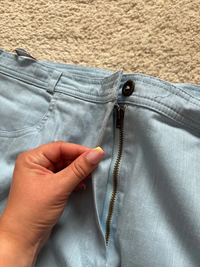 Pantacourr damarr bleu taille 48 - photo numéro 3