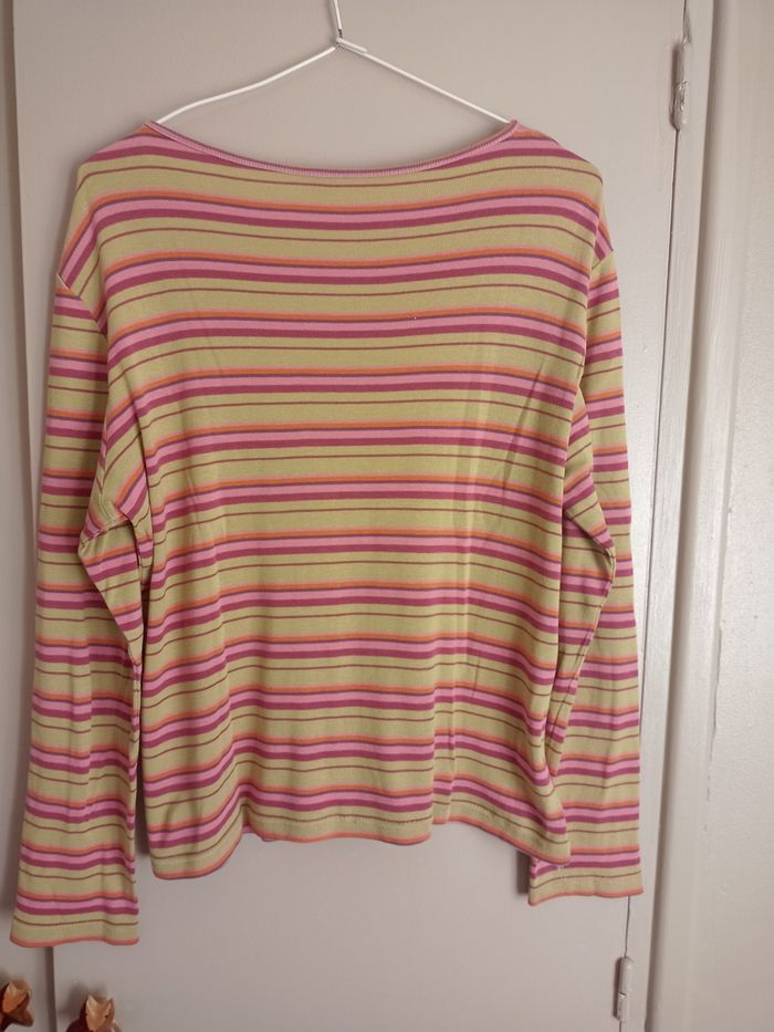 T shirt coton rayé T 44 - photo numéro 2