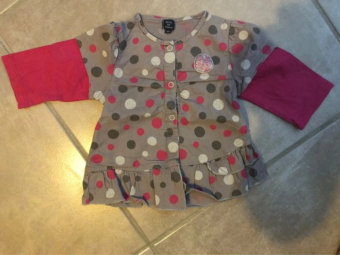 Haut manches longues fille 6 mois