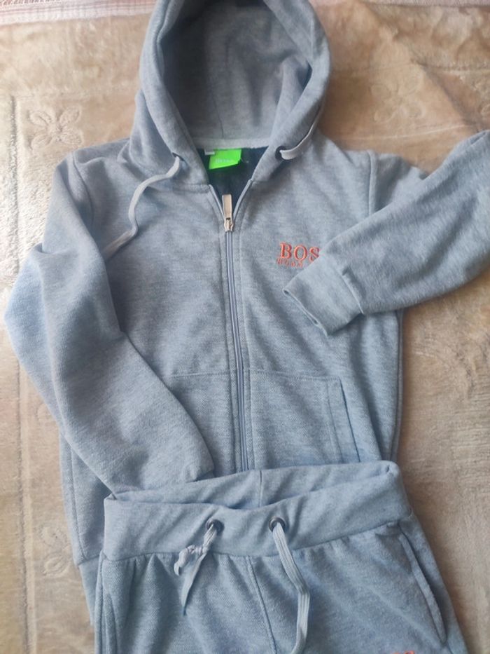 Ensemble survêtement garçon gris veste et jogging