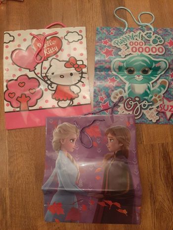 Lot de 3 sacs plastifiés
