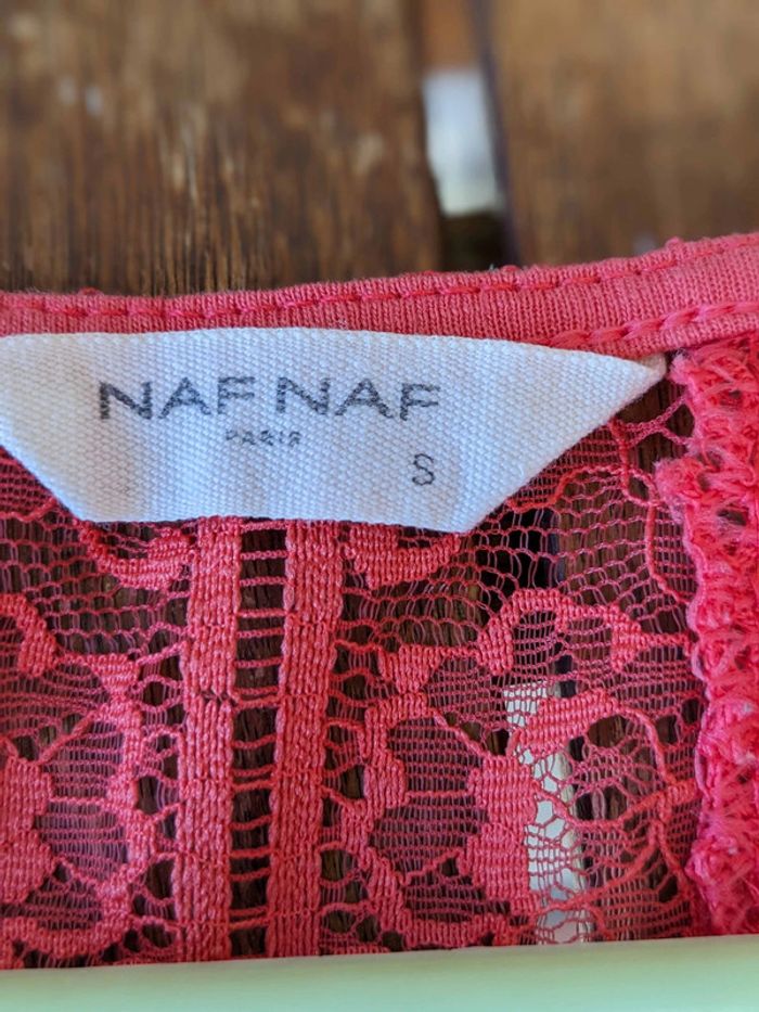 Débardeur rose à dentelle - Taille S / 36 - photo numéro 2