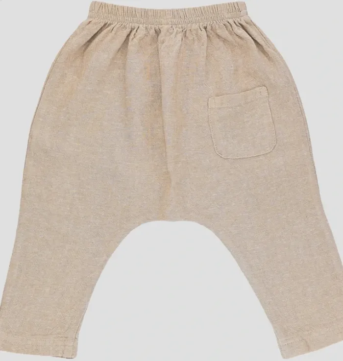 Rylee + Cru Sarouel 3-6 mois en lin - photo numéro 2